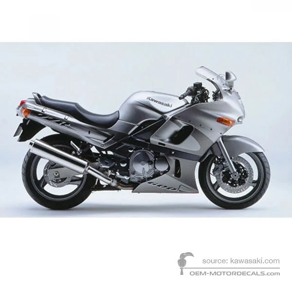 Adesivi per Kawasaki ZZR600 2002 - Argento • Kawasaki Adesivi OEM