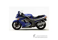 Autocollants pour Kawasaki ZZR1100 1992 - Argent • Kawasaki Autocollants OEM