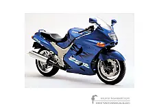 Autocollants pour Kawasaki ZZR1100 1995 - Bleu • Kawasaki Autocollants OEM