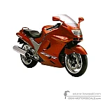 Kawasaki ZZR1100 1997 - Rouge