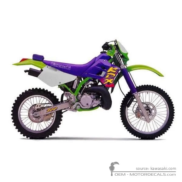 Aufkleber für Kawasaki KDX200 1996 • Kawasaki OEM-Aufkleber