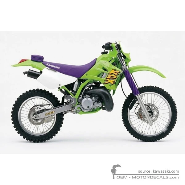 Aufkleber für Kawasaki KDX200 1998 • Kawasaki OEM-Aufkleber