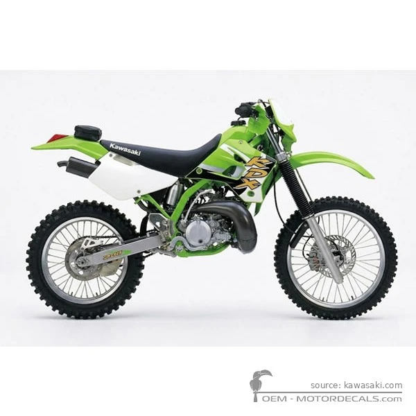 Naklejki do Kawasaki KDX200 2000 • Kawasaki Naklejki OEM