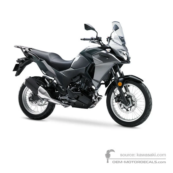 Decals for Kawasaki KLE300 VERSYSX 2017 - Gray • Kawasaki OEM Decals