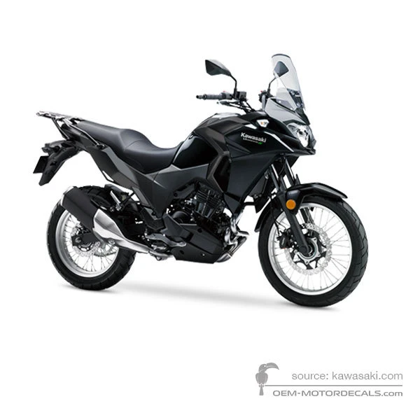 Adesivi per Kawasaki KLE300 VERSYSX 2018 - Nero • Kawasaki Adesivi OEM