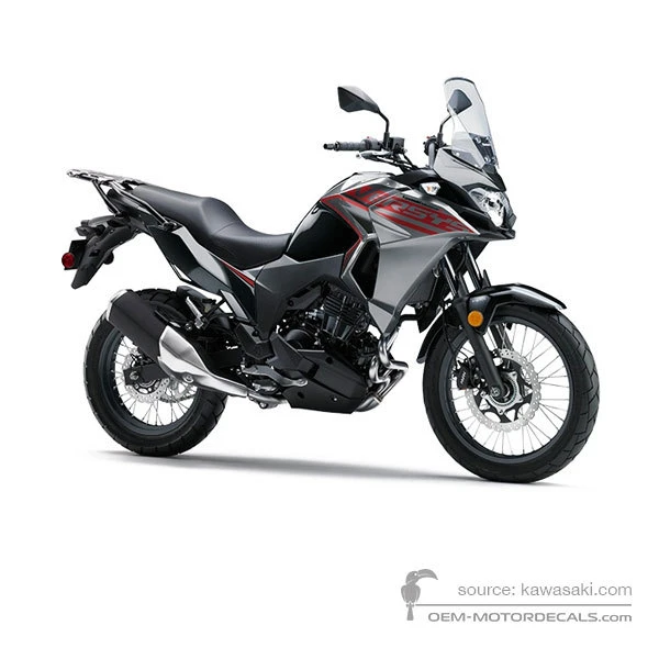 Stickers voor Kawasaki KLE300 VERSYSX 2021 - Grijs • Kawasaki OEM Stickers