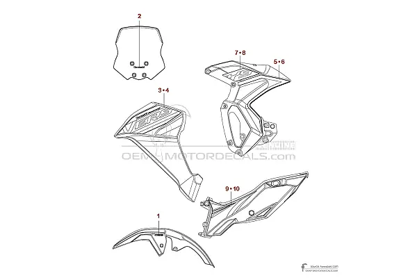 Kawasaki KLE300 VERSYSX 2023 - Grün