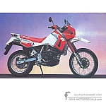 Kawasaki KLR650 1987 - Biały