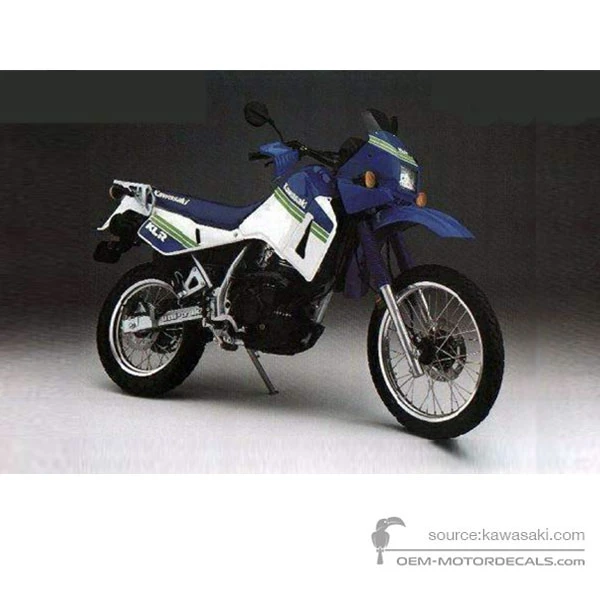 Naklejki do Kawasaki KLR650 1989 - Niebieski • Kawasaki Naklejki OEM