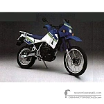 Kawasaki KLR650 1990 - Niebieski