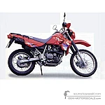 Kawasaki KLR650 1995 - Czerwony