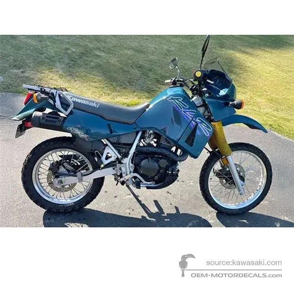 Pegatinas para Kawasaki KLR650 1998 - Verde • Kawasaki Pegatinas OEM