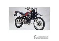Naklejki do Kawasaki KLR650 1998 - Czerwony • Kawasaki Naklejki OEM