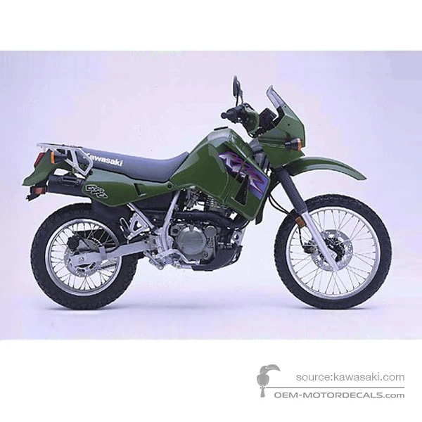 Decals for Kawasaki KLR650 2000 - Green • Kawasaki OEM Decals