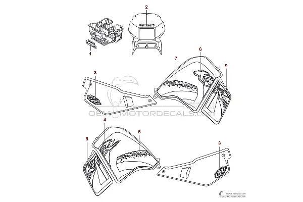 Kawasaki KLR650 2001 - Zielony