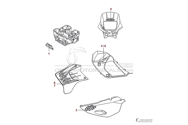 Kawasaki KLR650 2003 - Srebrny