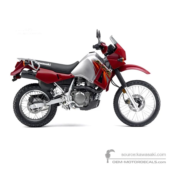 Aufkleber für Kawasaki KLR650 2007 - Rot • Kawasaki OEM-Aufkleber