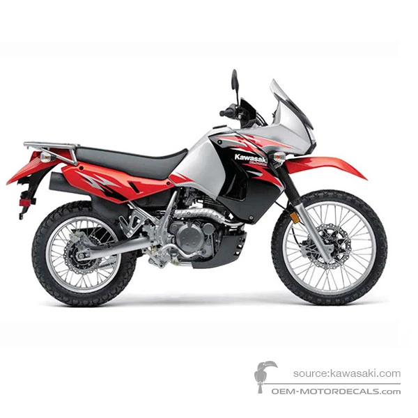 Aufkleber für Kawasaki KLR650 2008 - Rot • Kawasaki OEM-Aufkleber