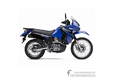 Pegatinas para Kawasaki KLR650 2009 - Azul • Kawasaki Pegatinas OEM