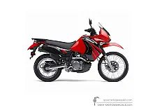 Pegatinas para Kawasaki KLR650 2009 - Rojo • Kawasaki Pegatinas OEM