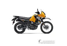 Aufkleber für Kawasaki KLR650 2013 - Gelb • Kawasaki OEM-Aufkleber