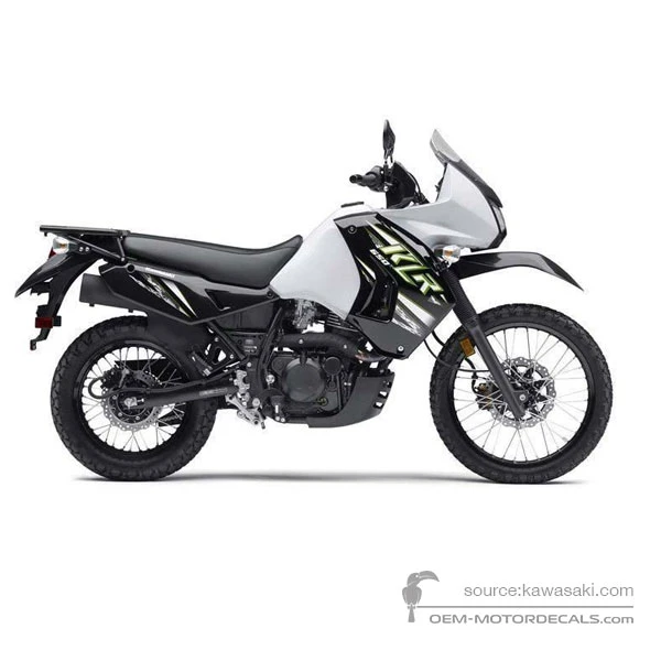 Adesivi per Kawasaki KLR650 2014 - Bianco • Kawasaki Adesivi OEM