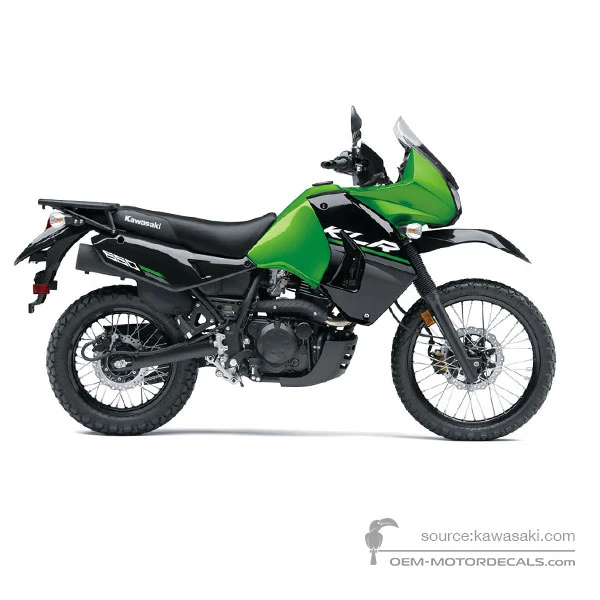 Aufkleber für Kawasaki KLR650 2016 - Grün • Kawasaki OEM-Aufkleber