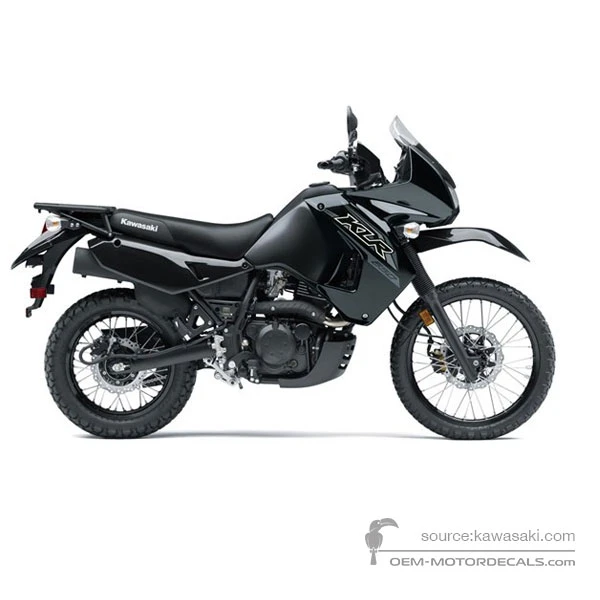 Naklejki do Kawasaki KLR650 2018 - Ebony • Kawasaki Naklejki OEM