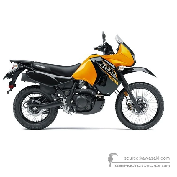 Decals for Kawasaki KLR650 2018 - Yellow • Kawasaki OEM Decals