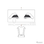 Kawasaki KLR650 2022 - Naklejki Opcjonalne