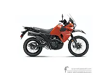 Decals for Kawasaki KLR650 2022 - Orange • Kawasaki OEM Decals