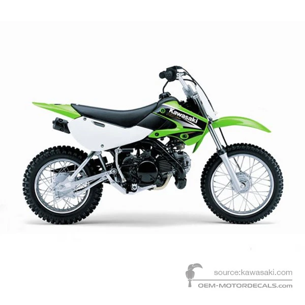 Decals for Kawasaki KLX110 2005 - Green • Kawasaki OEM Decals