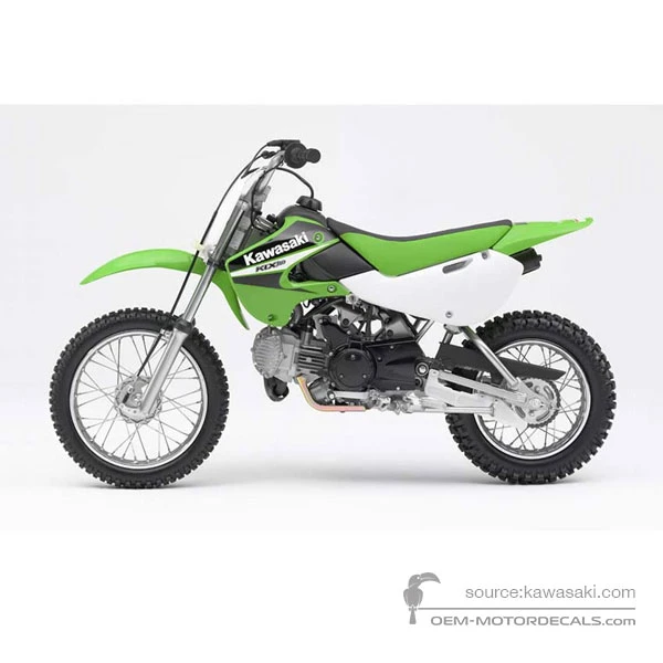 Stickers voor Kawasaki KLX110 2006 - Groen • Kawasaki OEM Stickers