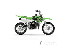 Naklejki do Kawasaki KLX110 2007 - Zielony • Kawasaki Naklejki OEM