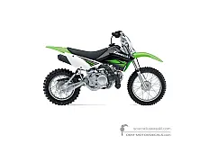 Stickers voor Kawasaki KLX110 2010 - Groen • Kawasaki OEM Stickers