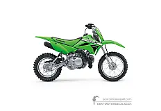 Naklejki do Kawasaki KLX110R 2023 - Zielony • Kawasaki Naklejki OEM