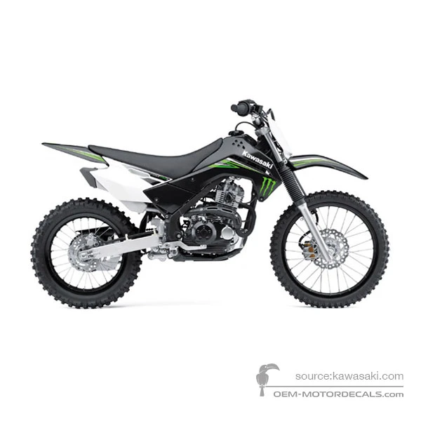 Decals for Kawasaki KLX140 2009 - Black • Kawasaki OEM Decals