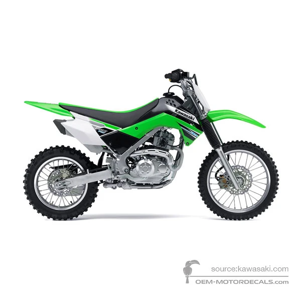 Decals for Kawasaki KLX140 2011 - Green • Kawasaki OEM Decals