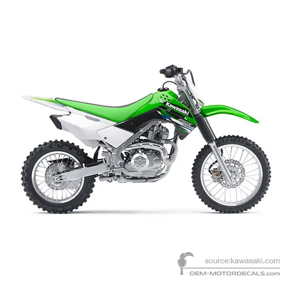 Decals for Kawasaki KLX140 2013 - Green • Kawasaki OEM Decals