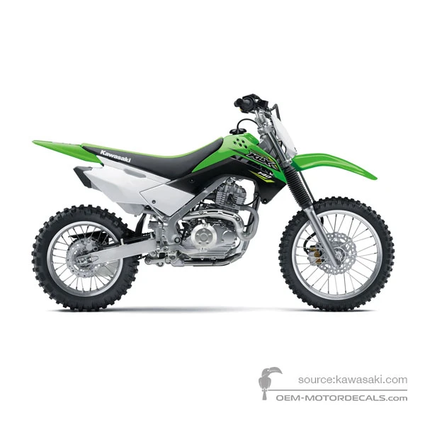 Naklejki do Kawasaki KLX140 2018 - Zielony • Kawasaki Naklejki OEM