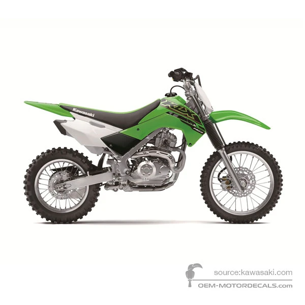 Pegatinas para Kawasaki KLX140R 2021 - Verde • Kawasaki Pegatinas OEM