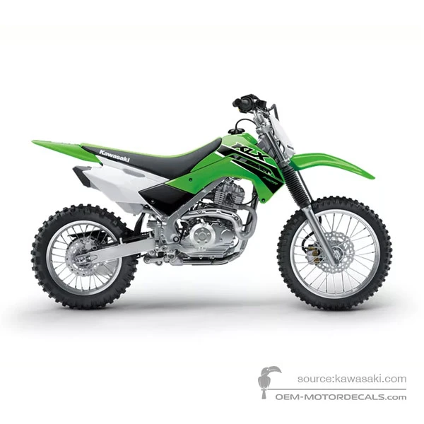 Decals for Kawasaki KLX140R 2023 - Green • Kawasaki OEM Decals