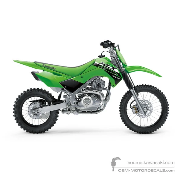 Aufkleber für Kawasaki KLX140R 2024 - Grün • Kawasaki OEM-Aufkleber
