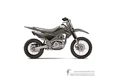 Autocollants pour Kawasaki KLX140R 2025 - Gris • Kawasaki Autocollants OEM