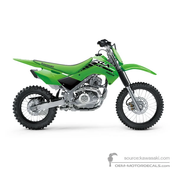 Naklejki do Kawasaki KLX140R 2025 - Zielony • Kawasaki Naklejki OEM