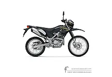 Autocollants pour Kawasaki KLX230 2020 - Noir • Kawasaki Autocollants OEM