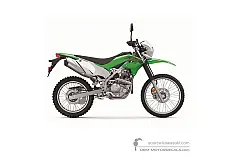 Naklejki do Kawasaki KLX230 2020 - Zielony • Kawasaki Naklejki OEM