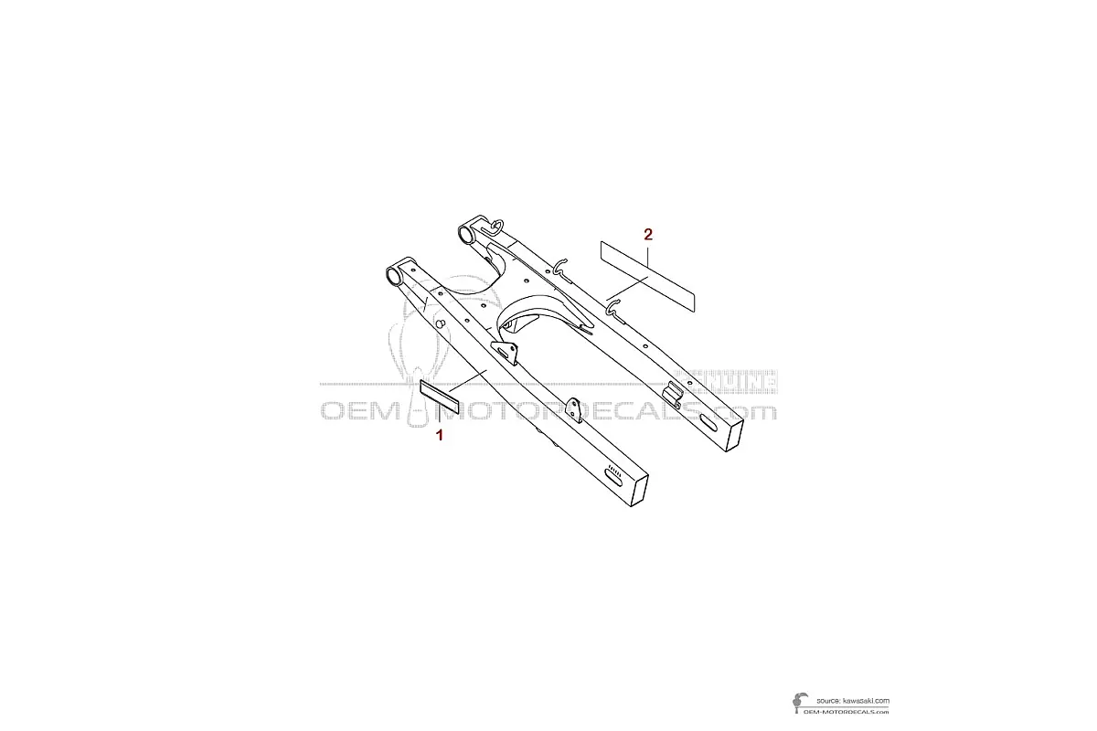 Pegatinas para Kawasaki KLX230 2021 - Etiquetas de precaución • Kawasaki Pegatinas OEM