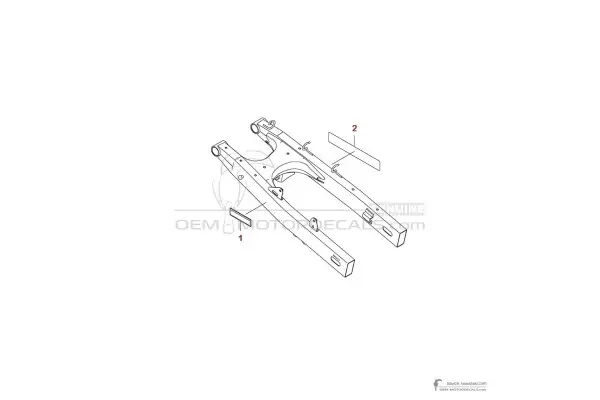 Kawasaki KLX230 2021 - Etiquetas de precaución