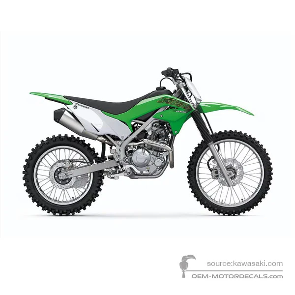 Naklejki do Kawasaki KLX230R 2020 - Zielony • Kawasaki Naklejki OEM